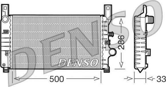 Denso DRM10034 - Radiator, mühərrikin soyudulması furqanavto.az