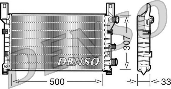 Denso DRM10035 - Radiator, mühərrikin soyudulması furqanavto.az