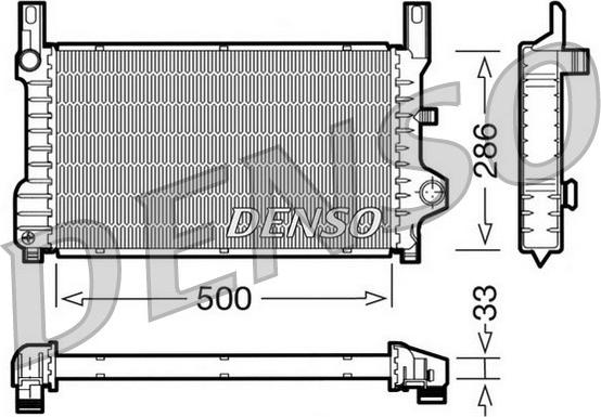 Denso DRM10036 - Radiator, mühərrikin soyudulması furqanavto.az
