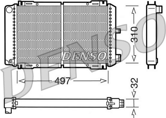 Denso DRM10031 - Radiator, mühərrikin soyudulması furqanavto.az