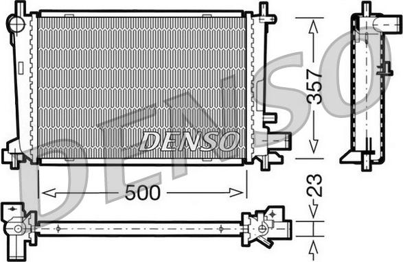 Denso DRM10038 - Radiator, mühərrikin soyudulması furqanavto.az