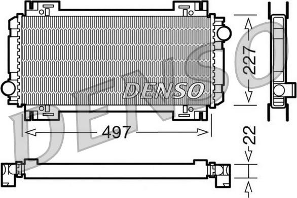 Denso DRM10032 - Radiator, mühərrikin soyudulması furqanavto.az