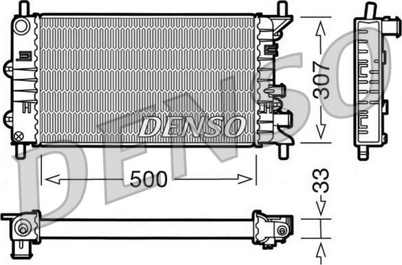 Denso DRM10024 - Radiator, mühərrikin soyudulması furqanavto.az