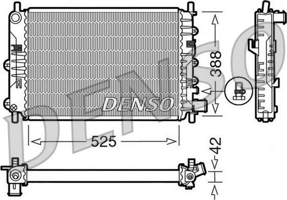 Denso DRM10026 - Radiator, mühərrikin soyudulması furqanavto.az