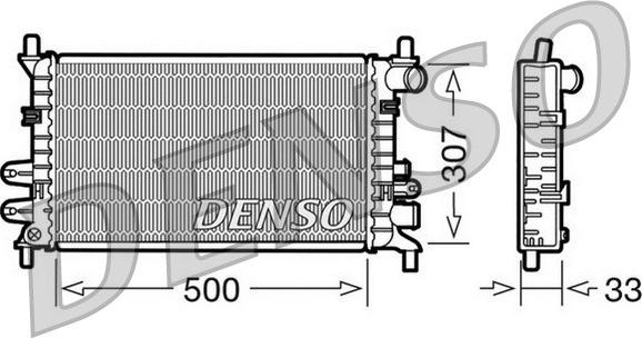 Denso DRM10027 - Radiator, mühərrikin soyudulması furqanavto.az