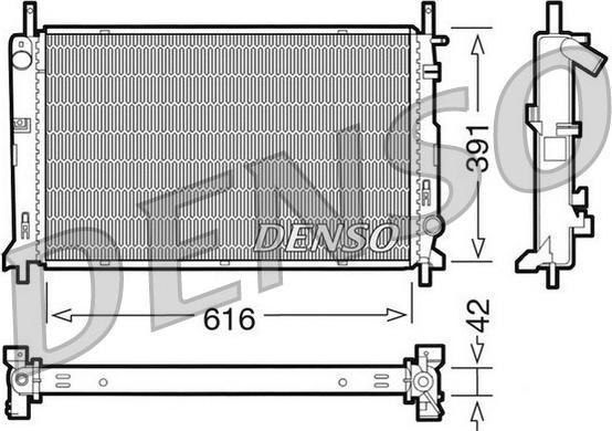 Denso DRM10071 - Radiator, mühərrikin soyudulması furqanavto.az