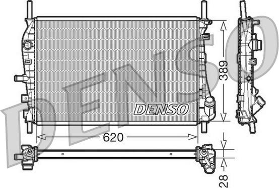 Denso DRM10073 - Radiator, mühərrikin soyudulması furqanavto.az