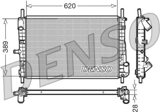 Denso DRM10072 - Radiator, mühərrikin soyudulması furqanavto.az