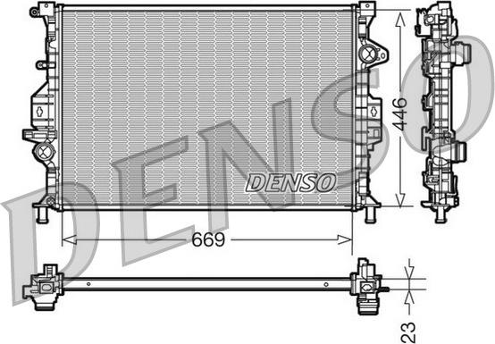 Denso DRM10077 - Radiator, mühərrikin soyudulması furqanavto.az