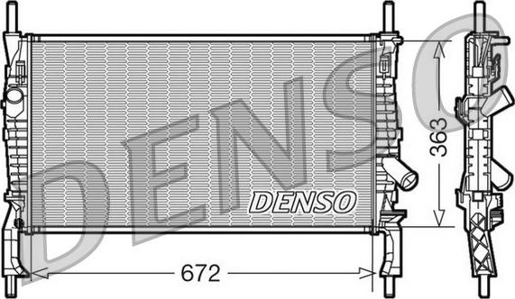 Denso DRM10105 - Radiator, mühərrikin soyudulması furqanavto.az