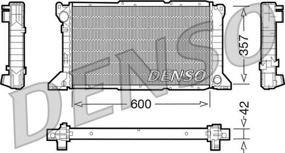 Denso DRM10100 - Radiator, mühərrikin soyudulması furqanavto.az