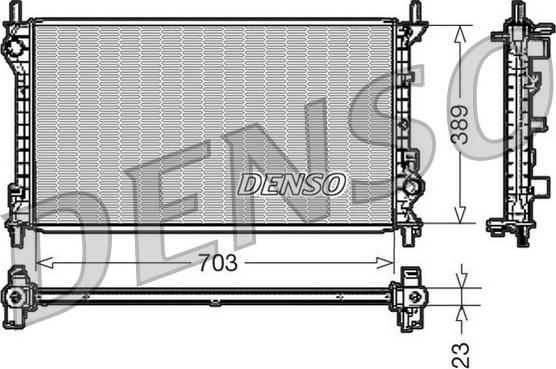 Denso DRM10108 - Radiator, mühərrikin soyudulması furqanavto.az