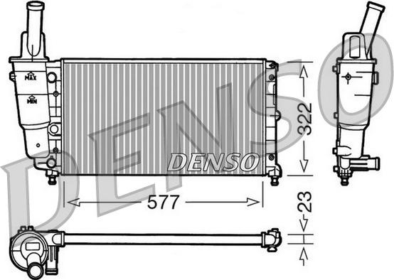 Denso DRM13004 - Radiator, mühərrikin soyudulması furqanavto.az