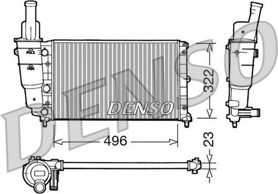 Denso DRM13003 - Radiator, mühərrikin soyudulması furqanavto.az