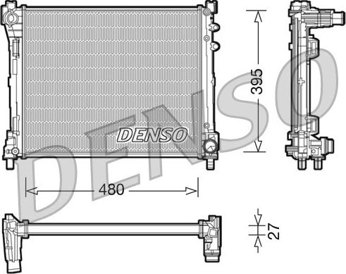 Denso DRM13014 - Radiator, mühərrikin soyudulması furqanavto.az