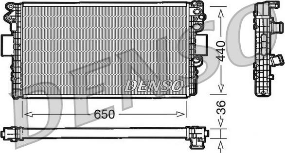 Denso DRM12004 - Radiator, mühərrikin soyudulması furqanavto.az