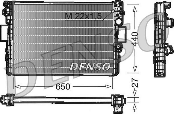Denso DRM12003 - Radiator, mühərrikin soyudulması furqanavto.az