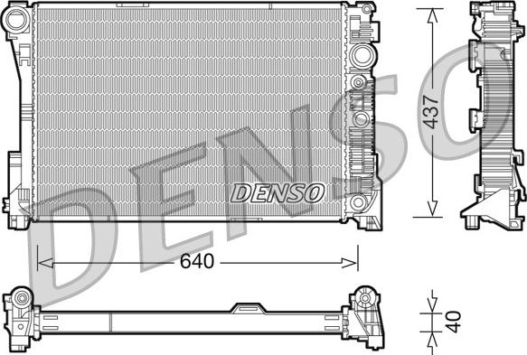 Denso DRM17046 - Radiator, mühərrikin soyudulması furqanavto.az