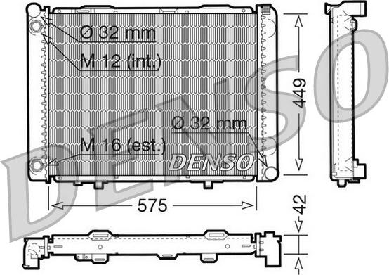 Denso DRM17069 - Radiator, mühərrikin soyudulması furqanavto.az