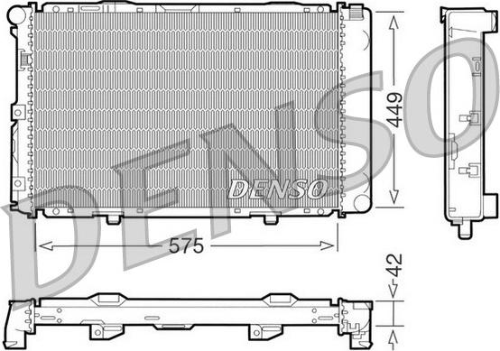 Denso DRM17065 - Radiator, mühərrikin soyudulması furqanavto.az