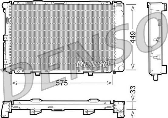 Denso DRM17066 - Radiator, mühərrikin soyudulması furqanavto.az