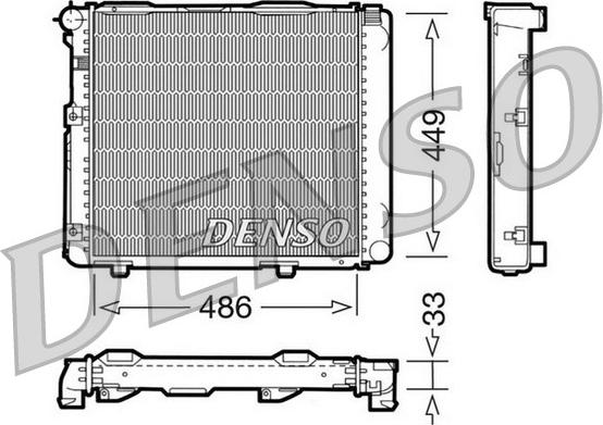 Denso DRM17068 - Radiator, mühərrikin soyudulması furqanavto.az