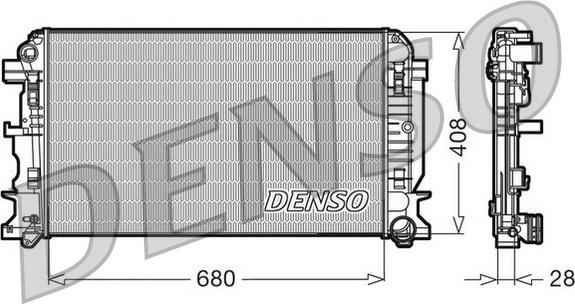 Denso DRM17009 - Radiator, mühərrikin soyudulması furqanavto.az