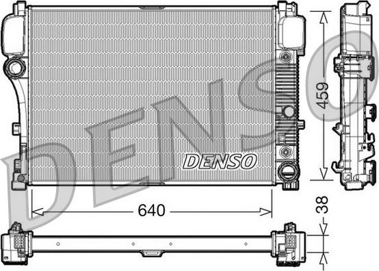 Denso DRM17008 - Radiator, mühərrikin soyudulması furqanavto.az