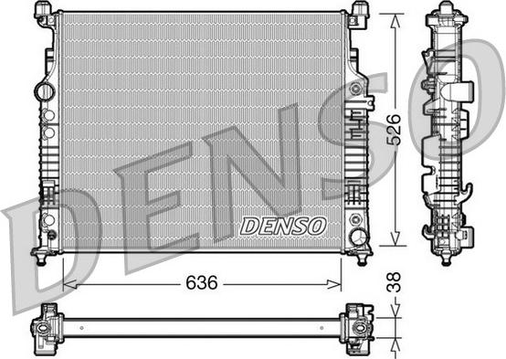 Denso DRM17007 - Radiator, mühərrikin soyudulması furqanavto.az