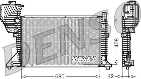 Denso DRM17011 - Radiator, mühərrikin soyudulması furqanavto.az