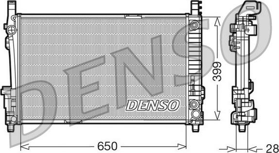 Denso DRM17013 - Radiator, mühərrikin soyudulması furqanavto.az