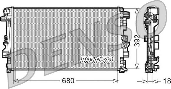 Denso DRM17012 - Radiator, mühərrikin soyudulması www.furqanavto.az