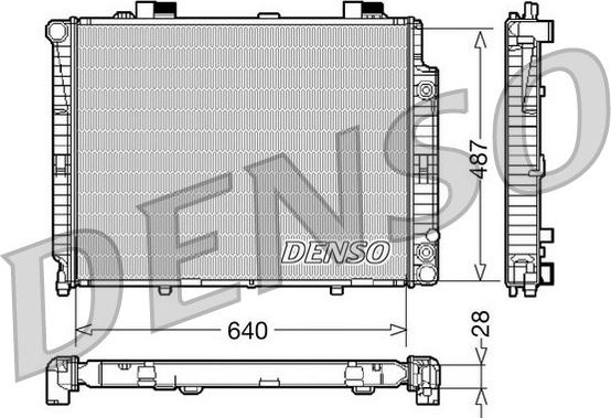 Denso DRM17088 - Radiator, mühərrikin soyudulması furqanavto.az