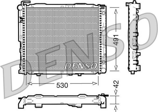 Denso DRM17037 - Radiator, mühərrikin soyudulması furqanavto.az