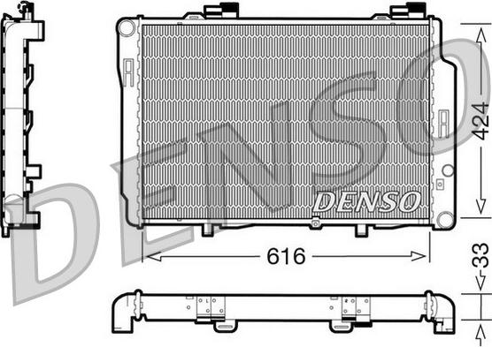 Denso DRM17070 - Radiator, mühərrikin soyudulması furqanavto.az