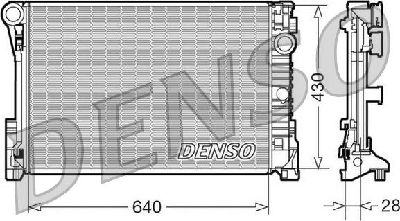 Denso DRM17110 - Radiator, mühərrikin soyudulması furqanavto.az