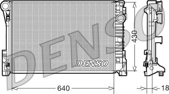 Denso DRM17111 - Radiator, mühərrikin soyudulması furqanavto.az