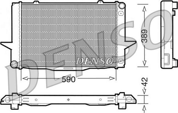 Denso DRM33042 - Radiator, mühərrikin soyudulması furqanavto.az