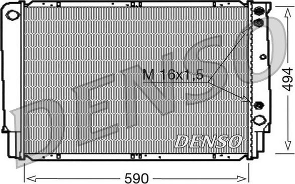 Denso DRM33053 - Radiator, mühərrikin soyudulması furqanavto.az