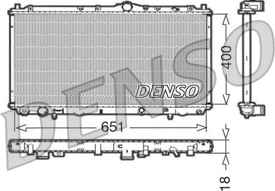 Denso DRM33061 - Radiator, mühərrikin soyudulması furqanavto.az