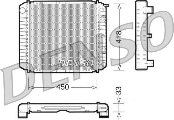 Denso DRM33005 - Radiator, mühərrikin soyudulması furqanavto.az