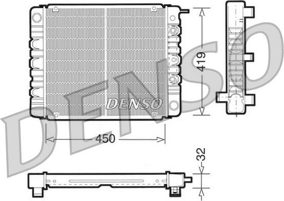 Denso DRM33002 - Radiator, mühərrikin soyudulması furqanavto.az