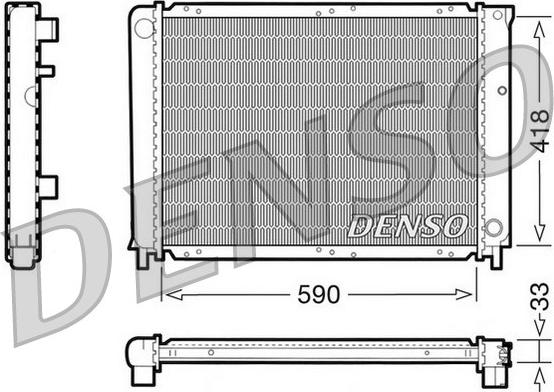 Denso DRM33031 - Radiator, mühərrikin soyudulması furqanavto.az