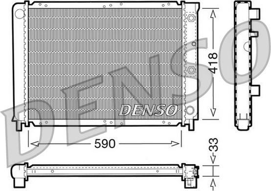 Denso DRM33032 - Radiator, mühərrikin soyudulması furqanavto.az