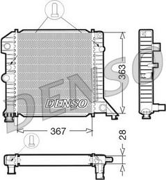 Denso DRM33020 - Radiator, mühərrikin soyudulması furqanavto.az