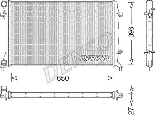 Denso DRM32045 - Radiator, mühərrikin soyudulması furqanavto.az