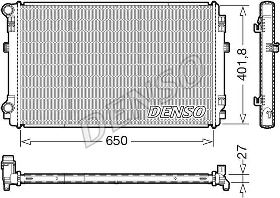 Denso DRM32048 - Radiator, mühərrikin soyudulması furqanavto.az