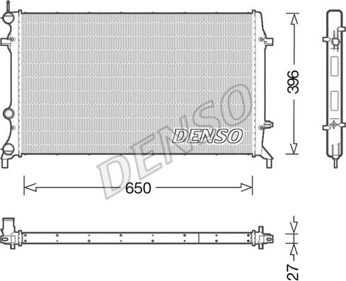 Denso DRM32043 - Radiator, mühərrikin soyudulması furqanavto.az