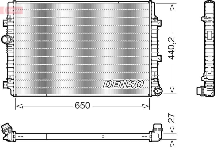 Denso DRM32059 - Radiator, mühərrikin soyudulması furqanavto.az