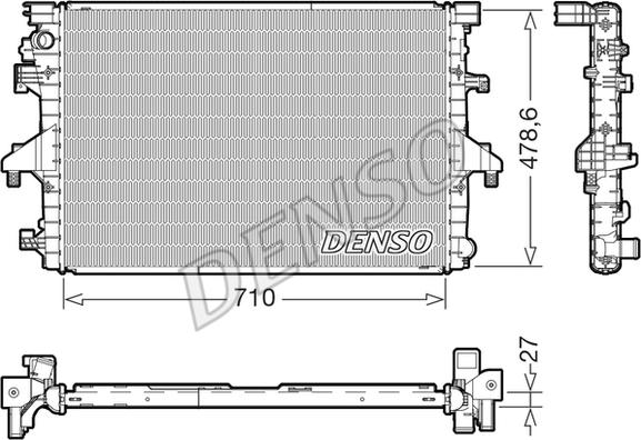 Denso DRM32055 - Radiator, mühərrikin soyudulması furqanavto.az
